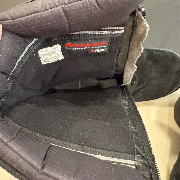 Merrell Encore Divine Midnight Black Suede Boots Women 7.5 Primaloft Polartec - Picture 9 of 16